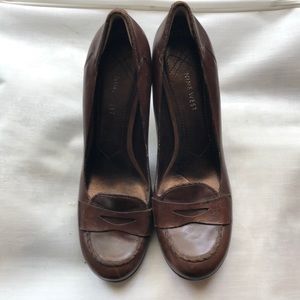 Nine West Shoes - Nine West Brown High Heel Loafers Size 10 Nine West Shoes - Nine West Brown High Heel Loafers Size 10
